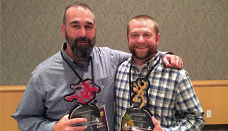 TODD DILLON RECEIVES THE 2015 WINCHESTER REPEATING ARMS SALES REP AWARD